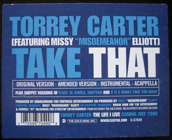 Torrey Carter : Take That (12", Maxi)