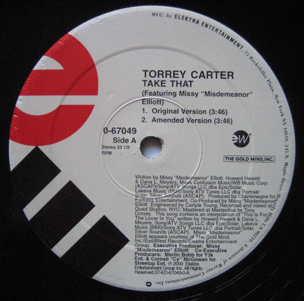 Torrey Carter : Take That (12", Maxi)