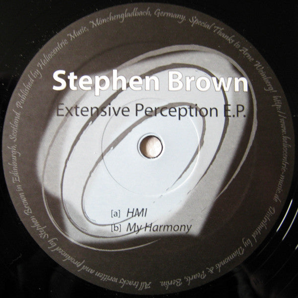 Stephen Brown : Extensive Perception E.P. (12")