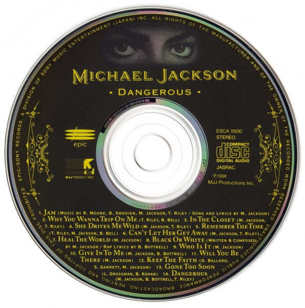 Michael Jackson : Dangerous (CD, Album)