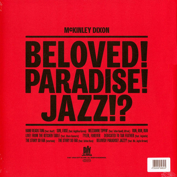 McKinley Dixon : Beloved! Paradise! Jazz!? (LP, Album, Ltd, Red)