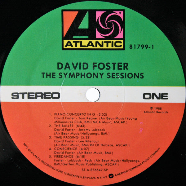 David Foster : The Symphony Sessions (LP, Album)