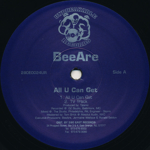 BeeAre : All U Can Get (12")