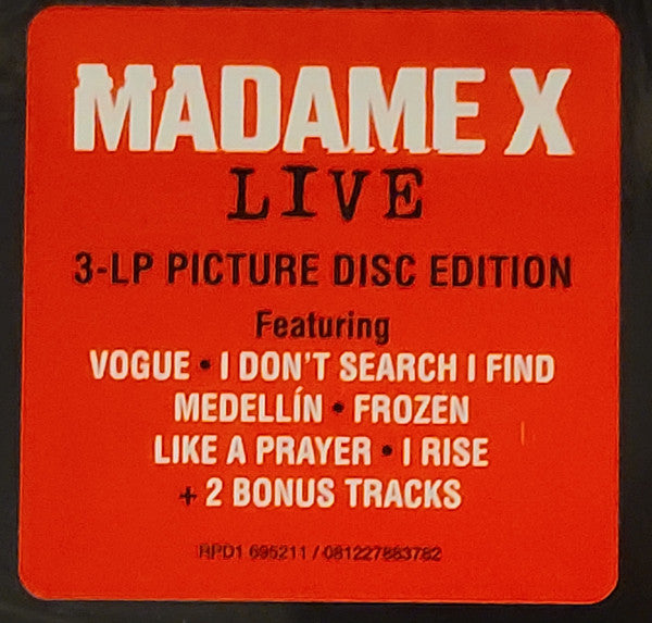 Madonna : Madame X - (Music From The Theater Xperience) (3xLP, Album, Pic, RE)