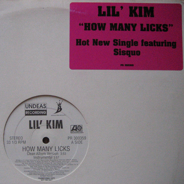 Lil' Kim : How Many Licks (12", Single, Promo)