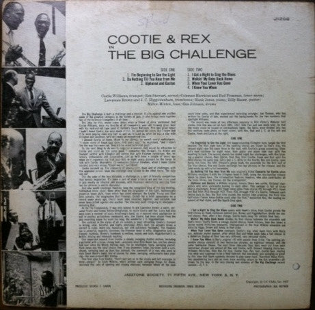 Cootie Williams & Rex Stewart : Cootie & Rex In The Big Challenge (LP, Album, Mono)