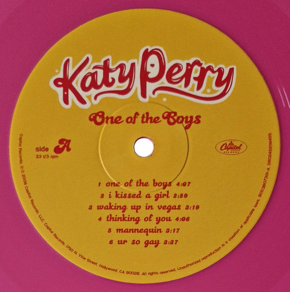 Katy Perry : One Of The Boys (LP, Album, RE, RP, Pin)