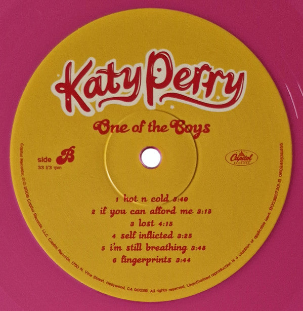 Katy Perry : One Of The Boys (LP, Album, RE, RP, Pin)