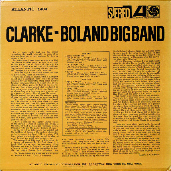 Clarke-Boland Big Band : Handle With Care (LP, Album)