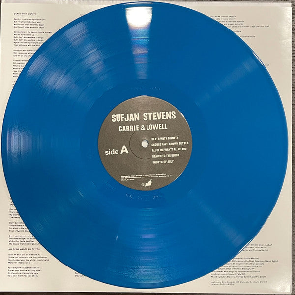 Sufjan Stevens : Carrie & Lowell (LP, Album, Ltd, RE, Aqu)