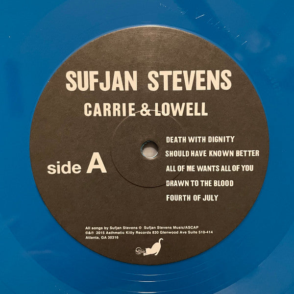 Sufjan Stevens : Carrie & Lowell (LP, Album, Ltd, RE, Aqu)