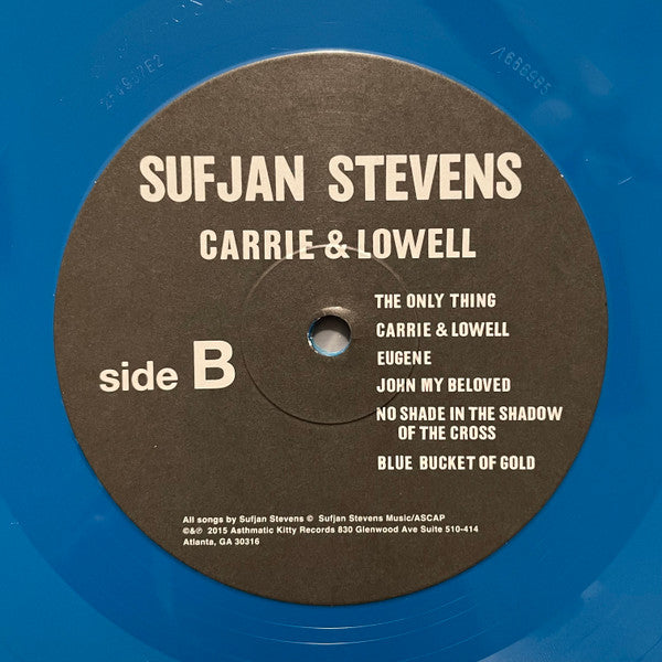 Sufjan Stevens : Carrie & Lowell (LP, Album, Ltd, RE, Aqu)