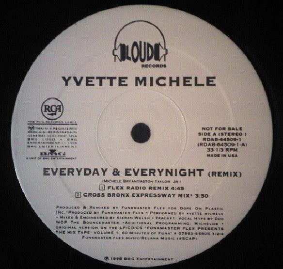 Yvette Michele : Everyday & Everynight (Remix) (12", Promo)