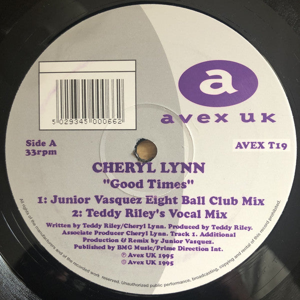 Cheryl Lynn : Good Times (12", Single)