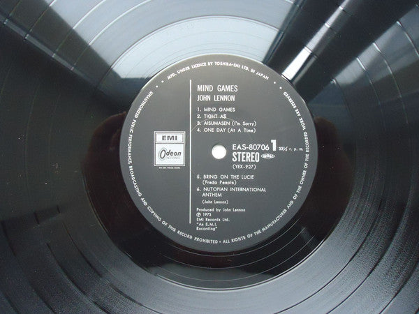 John Lennon : Mind Games (LP, Album, RE)