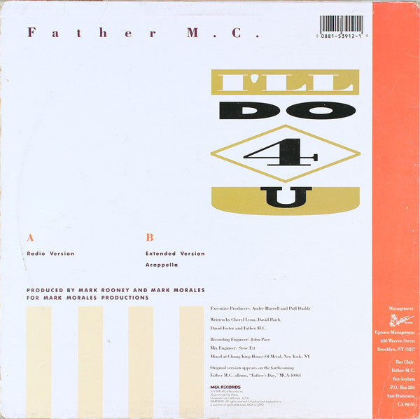 Father MC : I'll Do 4 U (12", Single)