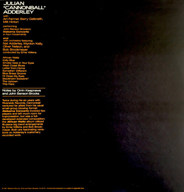 Cannonball Adderley : Alabama Africa (2xLP, Comp)