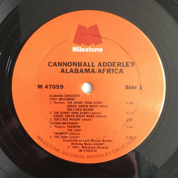 Cannonball Adderley : Alabama Africa (2xLP, Comp)