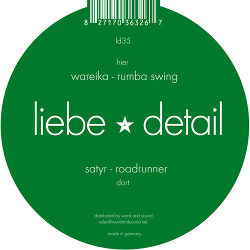 Satyr (8) / Wareika : Roadrunner / Rumba Swing (12")