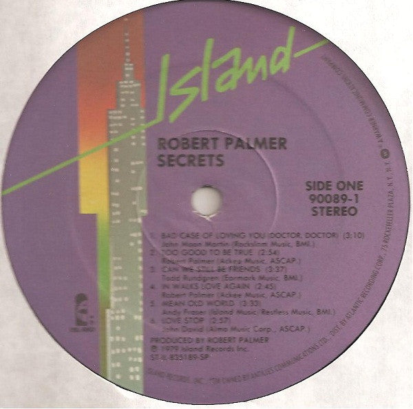 Robert Palmer : Secrets (LP, Album, RE)