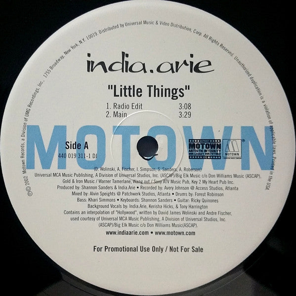 India.Arie : Little Things (12")