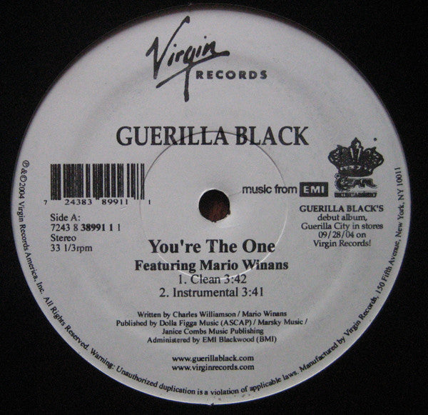 Guerilla Black Featuring Mario Winans : You're The One (12")