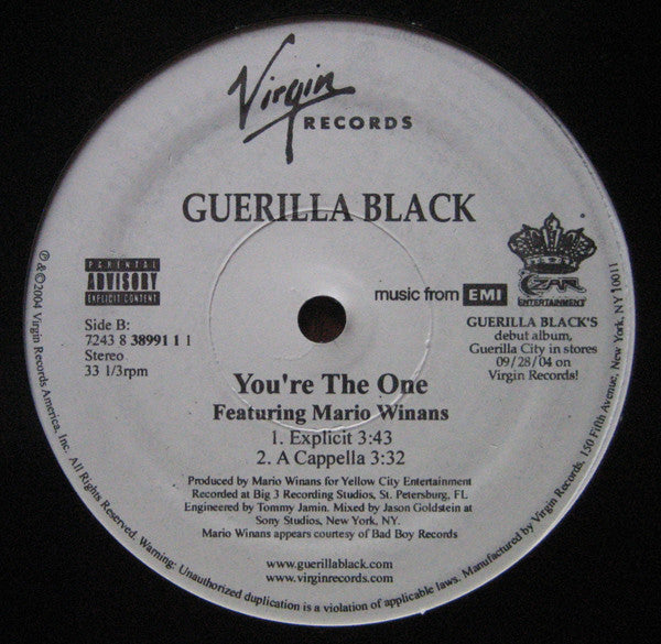 Guerilla Black Featuring Mario Winans : You're The One (12")