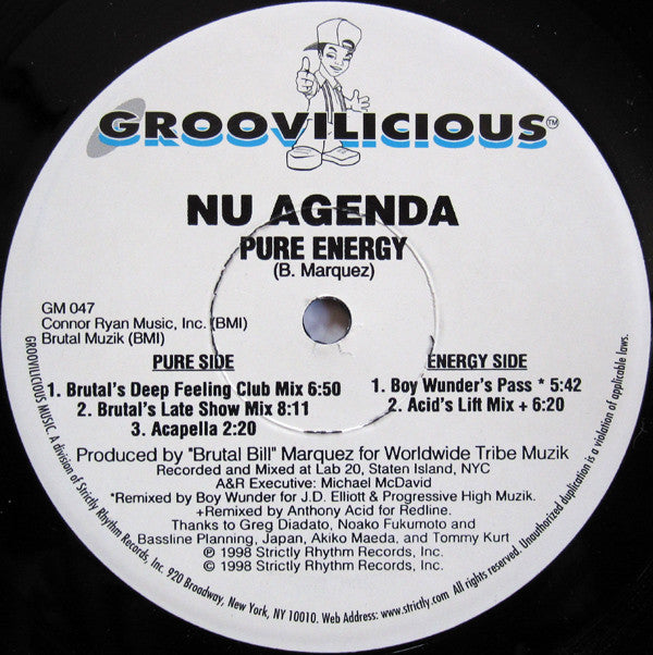 Nu Agenda : Pure Energy (12")