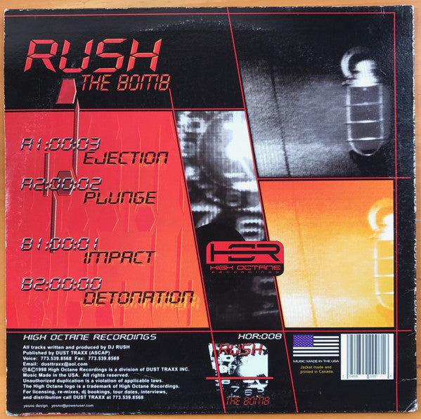 DJ Rush : The Bomb (12", Bla)