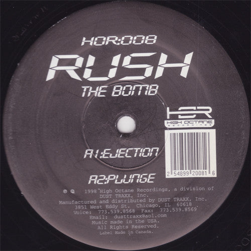 DJ Rush : The Bomb (12", Bla)