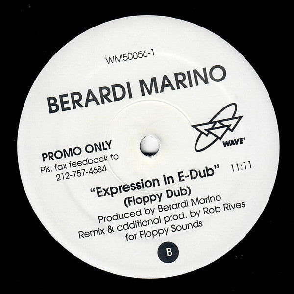 Marino Berardi : Expression In E-Dub (12", Promo)