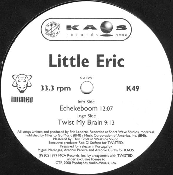 Little Eric : Echekeboom / Twist My Brain (12")