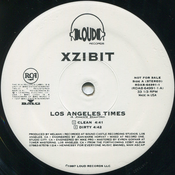 Xzibit : Los Angeles Times (12", Promo)