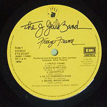 The J. Geils Band : Freeze Frame (LP, Album)