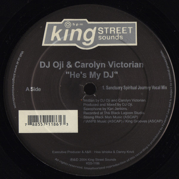 DJ Oji & Carolyn Victorian : He's My DJ (12")