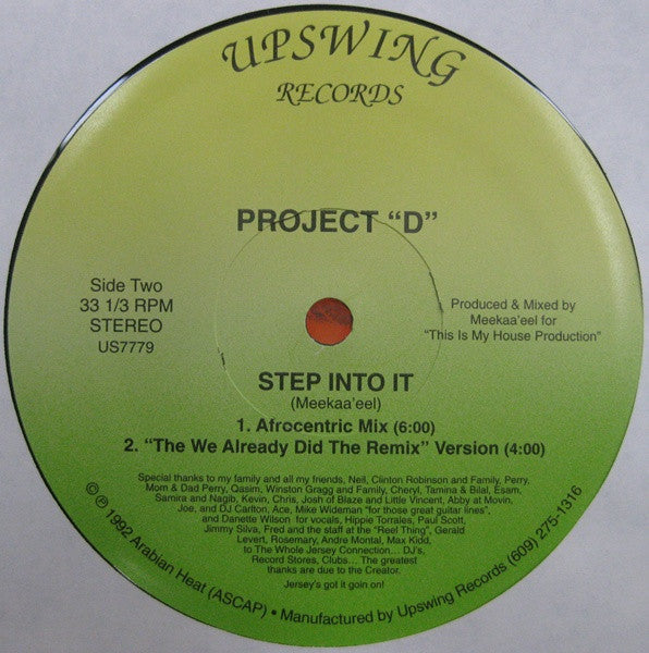 Project D : Step Into It (12")