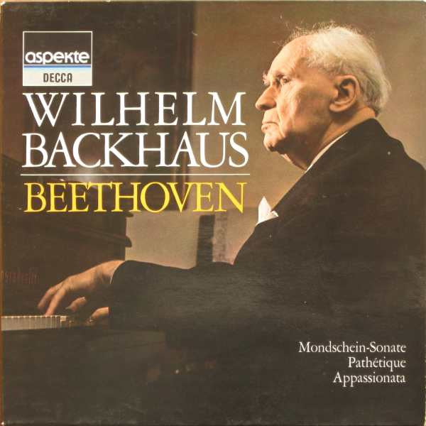 Wilhelm Backhaus / Ludwig Van Beethoven : Mondschein-Sonate / Pathétique / Appassionata (LP, RE)