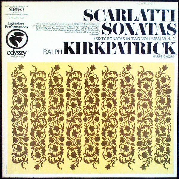 Scarlatti* / Ralph Kirkpatrick : Sixty Sonatas In Two Volumes, Volume 2 (2xLP, RE + Box)