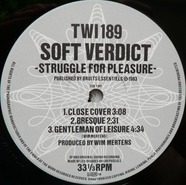 Soft Verdict : Struggle For Pleasure (LP, MiniAlbum, RE)