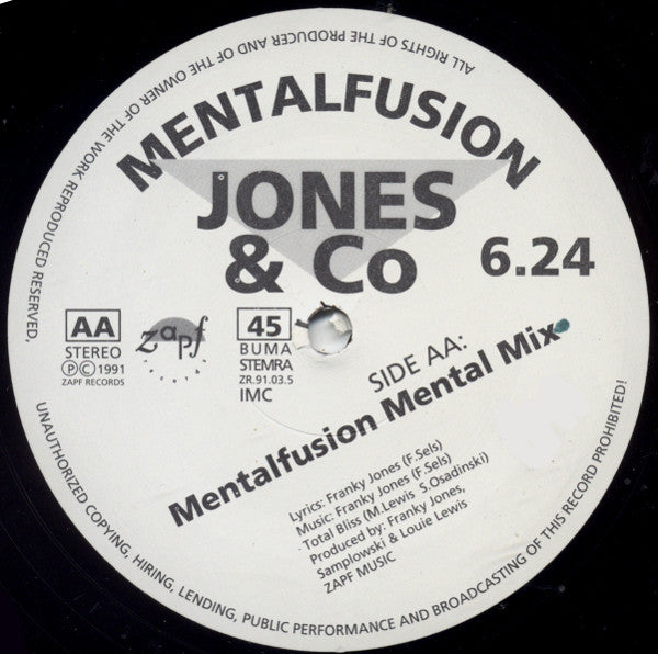 Jones & Co : Mentalfusion (12")