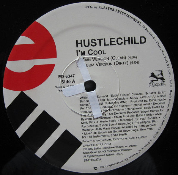 Hustlechild : I'm Cool (12", Promo)