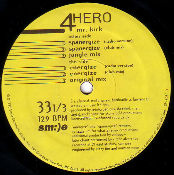 4 Hero : Mr. Kirk (12")