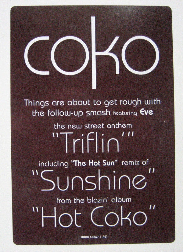 Coko : Triflin' / Sunshine (Hot Sun Remix) (12", Promo)