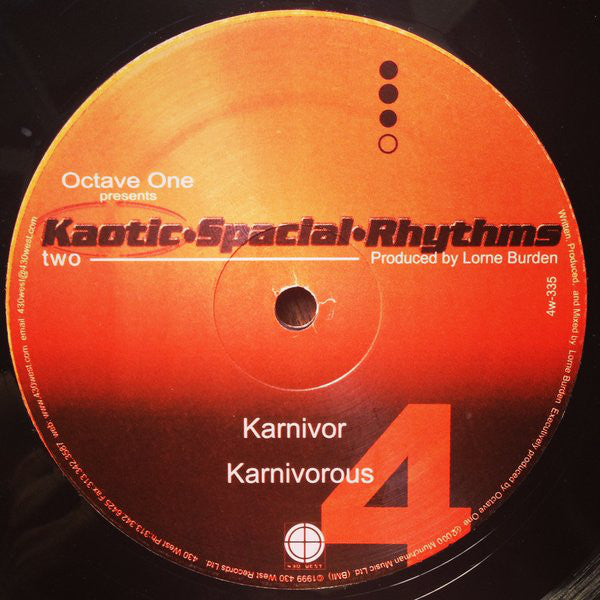 Octave One Presents Kaotic Spacial Rhythms : Kaotic Spacial Rhythms Two - Dissident (12")