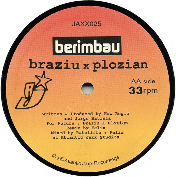 Braziu X Plozian / The Heartists : Berimbau / Belo Horizonte (12")