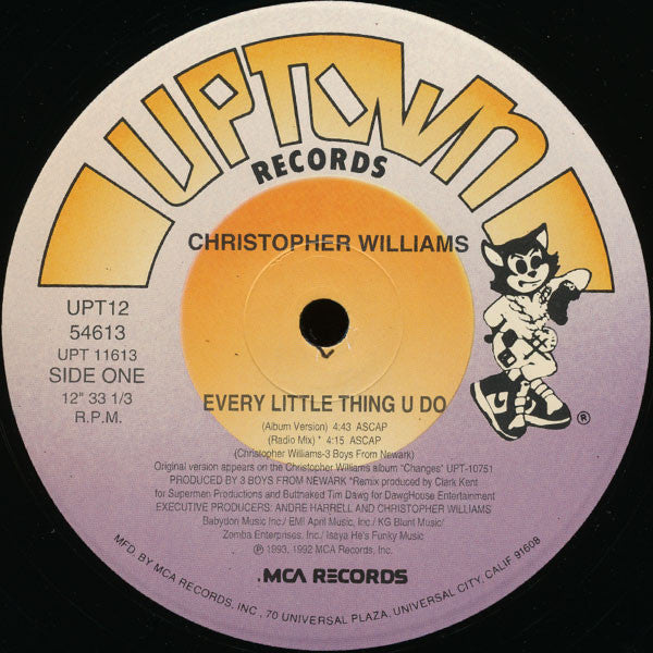 Christopher Williams : Every Little Thing U Do (12", Single)