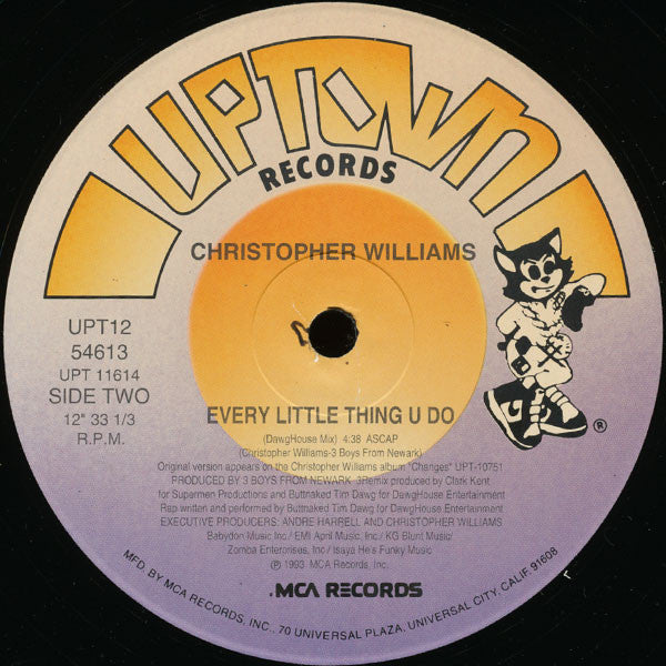 Christopher Williams : Every Little Thing U Do (12", Single)