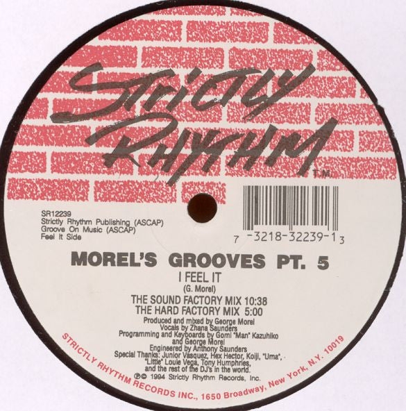 George Morel : Morel's Grooves  Pt. 5 (12")