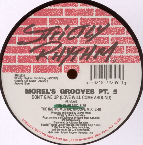 George Morel : Morel's Grooves  Pt. 5 (12")