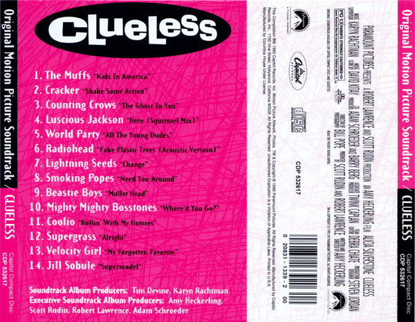 Various : Clueless - Original Motion Picture Soundtrack (CD, Comp, Club)